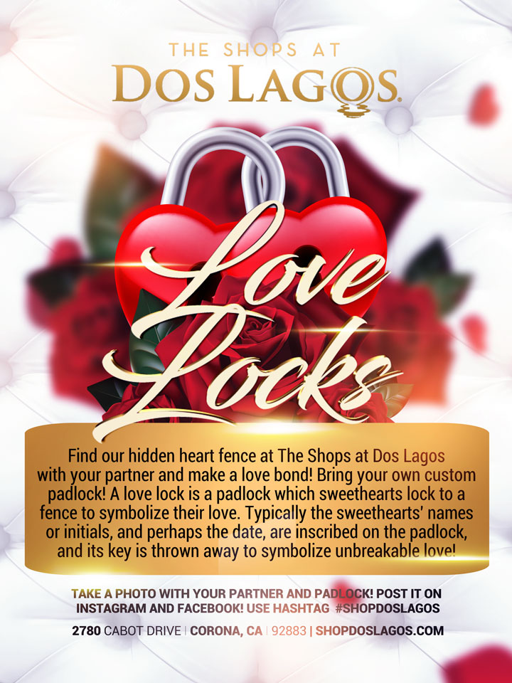 Love Locks & Fountain of Love! – The Shops at Dos Lagos