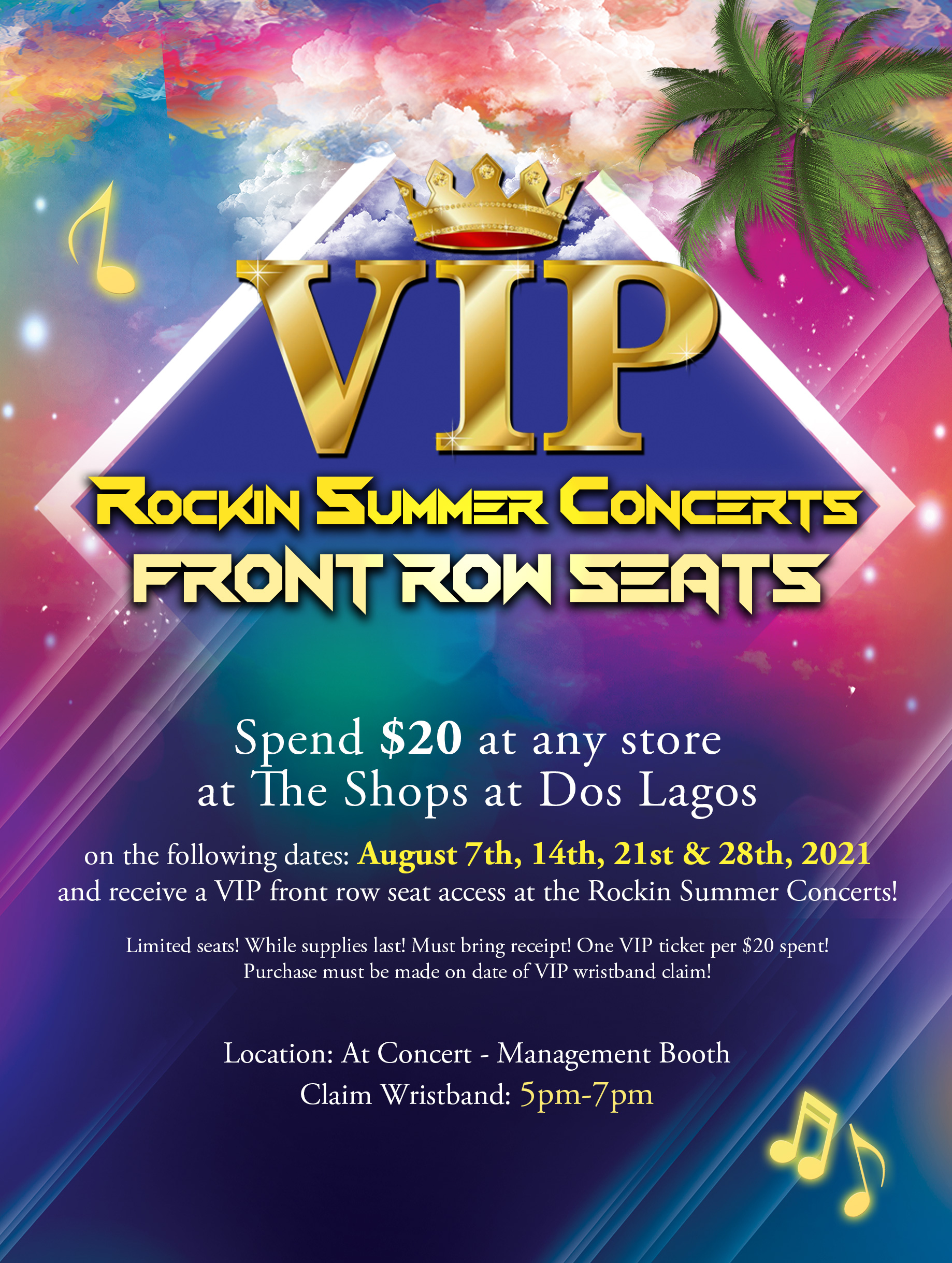 2021 Rockin Summer Concerts Save The Dates! The Shops at Dos Lagos