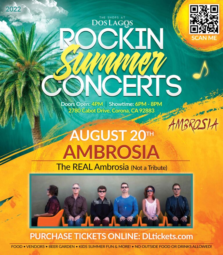 AMBROSIA Rockin Summer Concerts The Shops at Dos Lagos