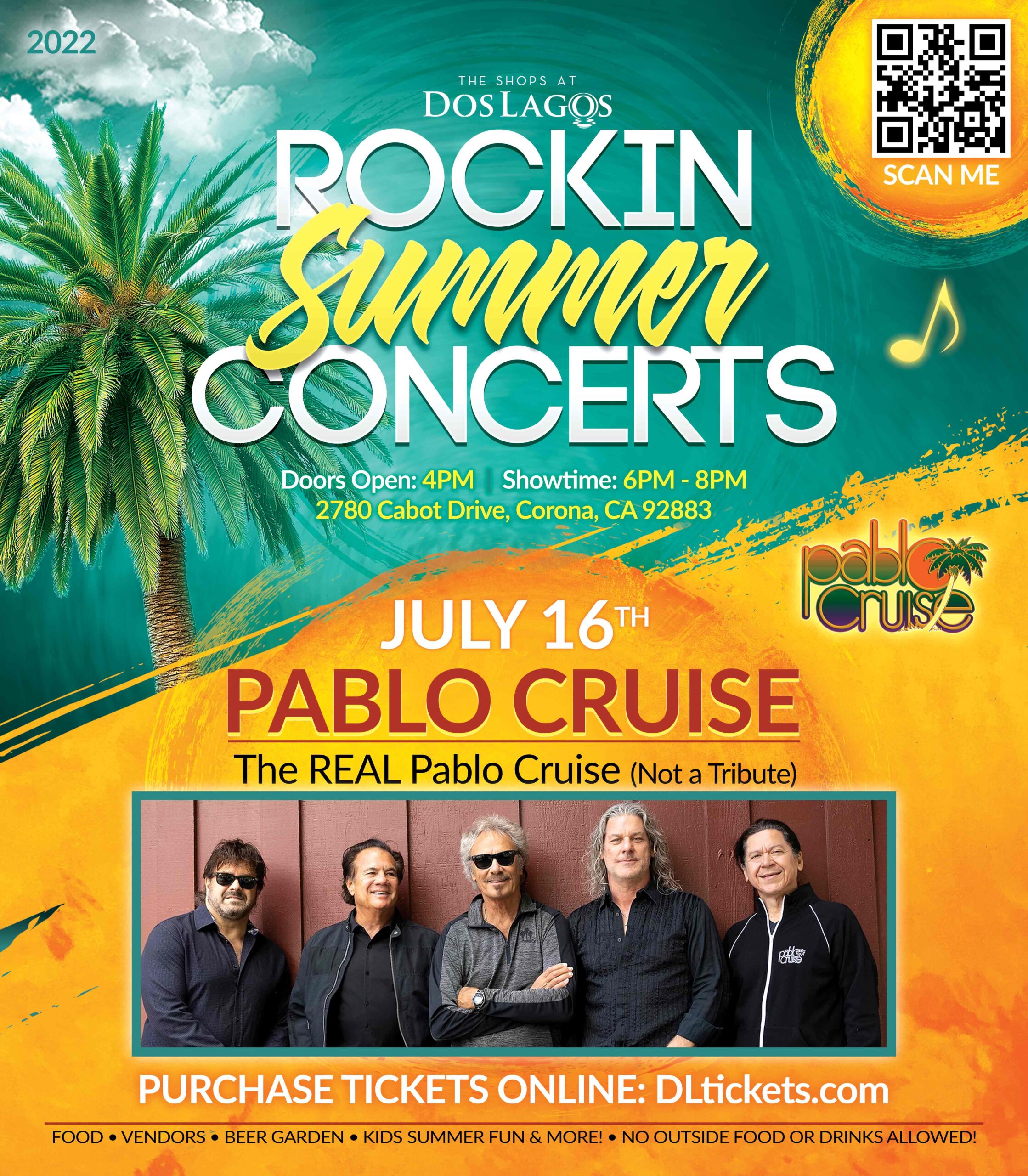 PABLO CRUISE Rockin Summer Concerts The Shops at Dos Lagos